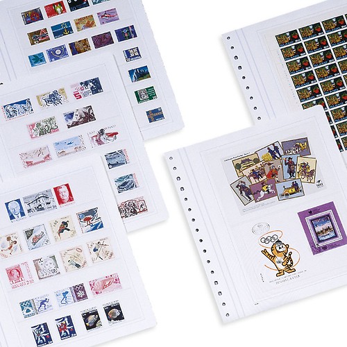 Blank stamp album pages