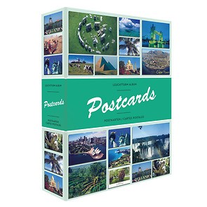 Small postcard album with 50 inbound polypropylene pages