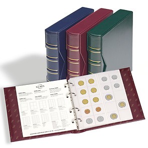 NUMIS Classic Coin Album with 5 Sheets and Interleaves, incl. Sipcase