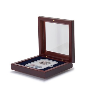 VOLTERRA small coin box for 1 slab with glass lid