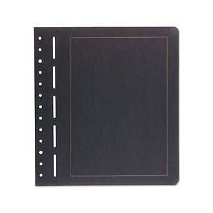 LIGHTHOUSE Blank Sheets, black cardboard, gold borderline