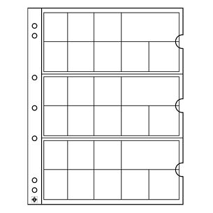 NUMIS Coin Sheets for 3 complete Euro Coin Sets