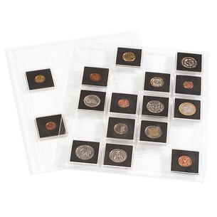 ENCAPQ Clear Pages for Square Coin Capsules QUADRUM (6 pages)