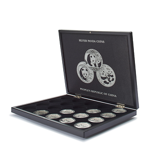 VOLTERRA UNO Display Coin Case for 20 Panda 1 oz. Silver Coins in Original Capsules