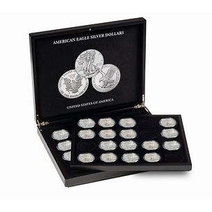 VOLTERRA Coin Display Case for 20 American Eagle Silver Dollars