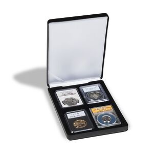 NOBILE coin box  for 4 Slab, black