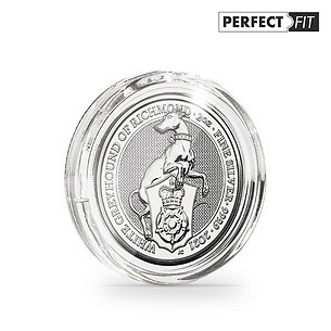 ULTRA coin capsules Perfect Fit for 2 oz. Queen's Beasts Silver (38,61 mm), pack of 100