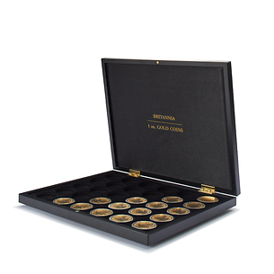 VOLTERRA UNO Display Coin Case for 30 Britannia Gold Coins 1 oz. in Capsules