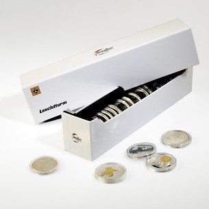 INTERCEPT Coin Track Box for 25 Round Capsules
