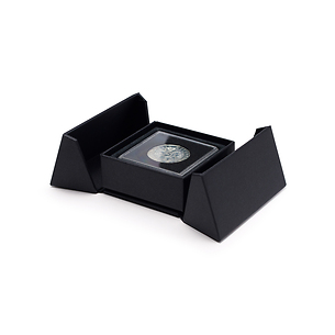 Porta coin case for a Quadrum coin capsule, black