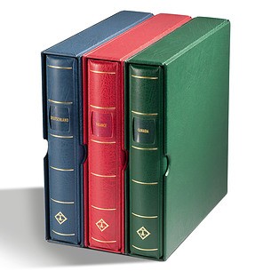 LIGHTHOUSE PERFECT Turn-bar binder SIGNUM, with viewing window for label, incl. slipcase