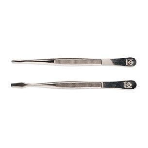 Stamp tongs De-Luxe, 12 cm (4 3/4''), with sleeve, straight
