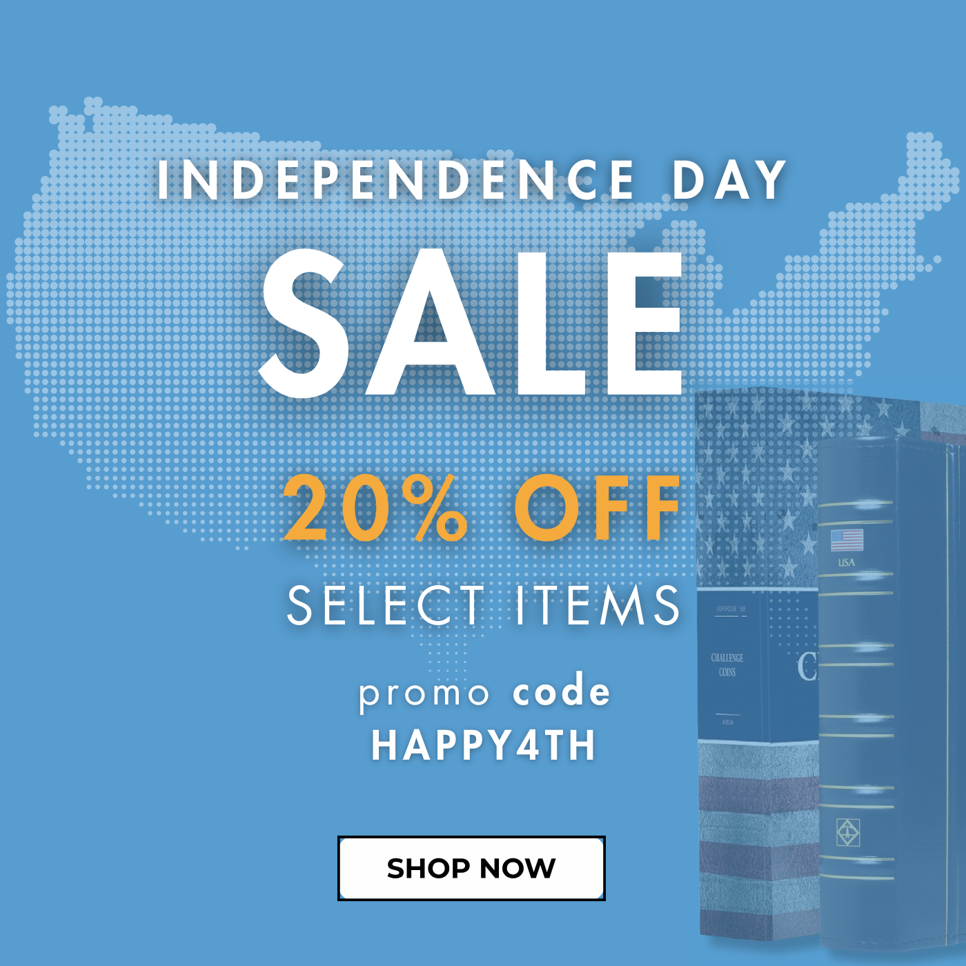 Independence Day Sale - 20% off USA themed products