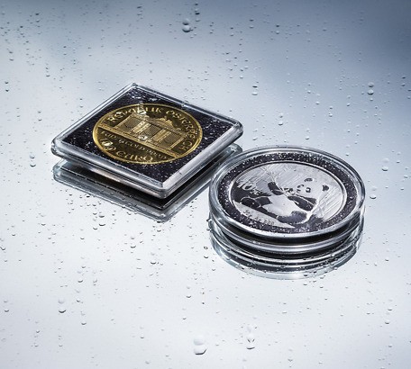 Round and Square Coin Capsules INTERCEPT with tarnish protection 