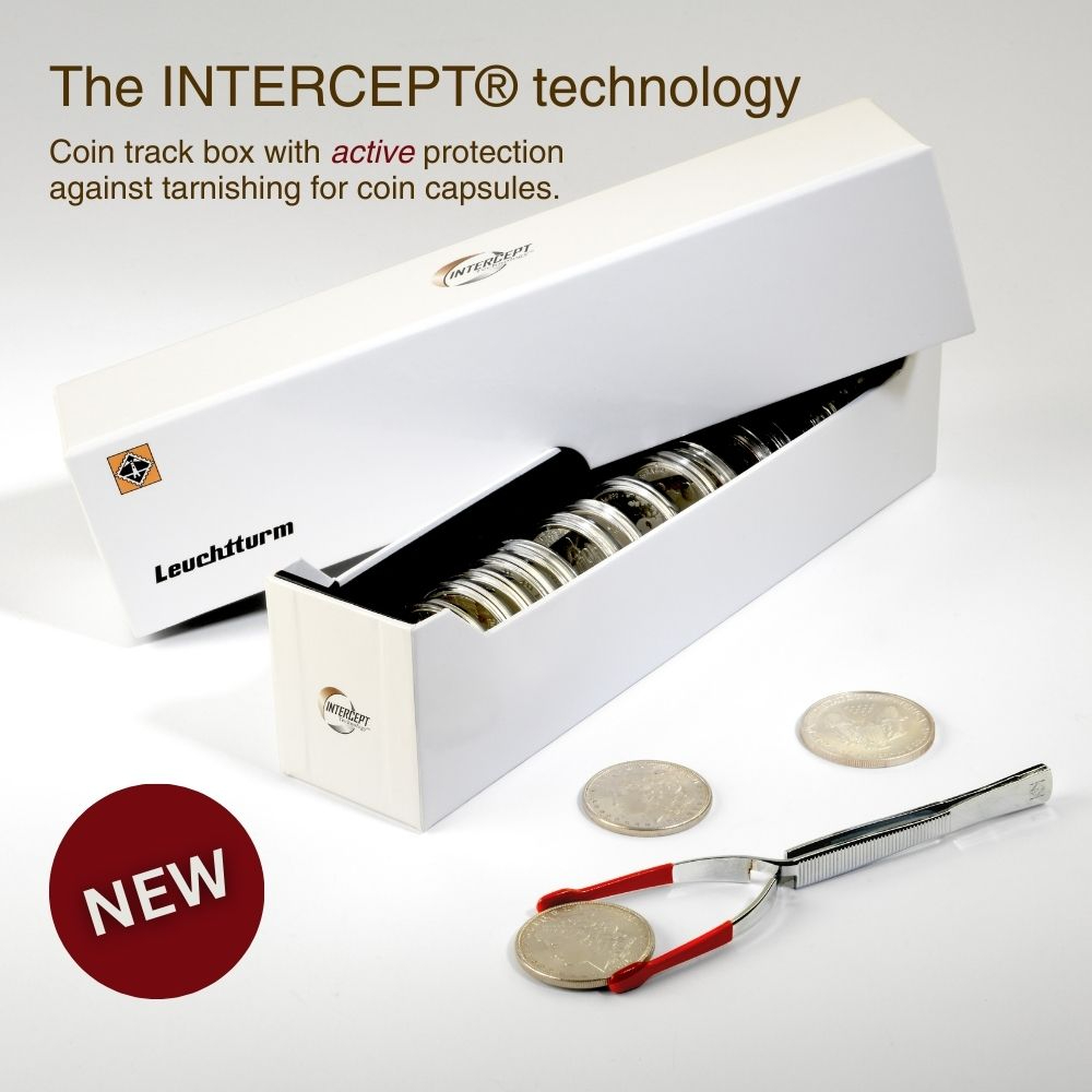 Intercept box for coin capsules