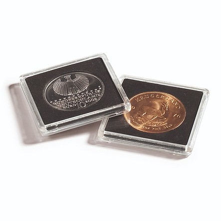 50 Liberty V Nickel Coin Holder Snap Capsule 21mm QUADRUM 2x2 Storage Case 