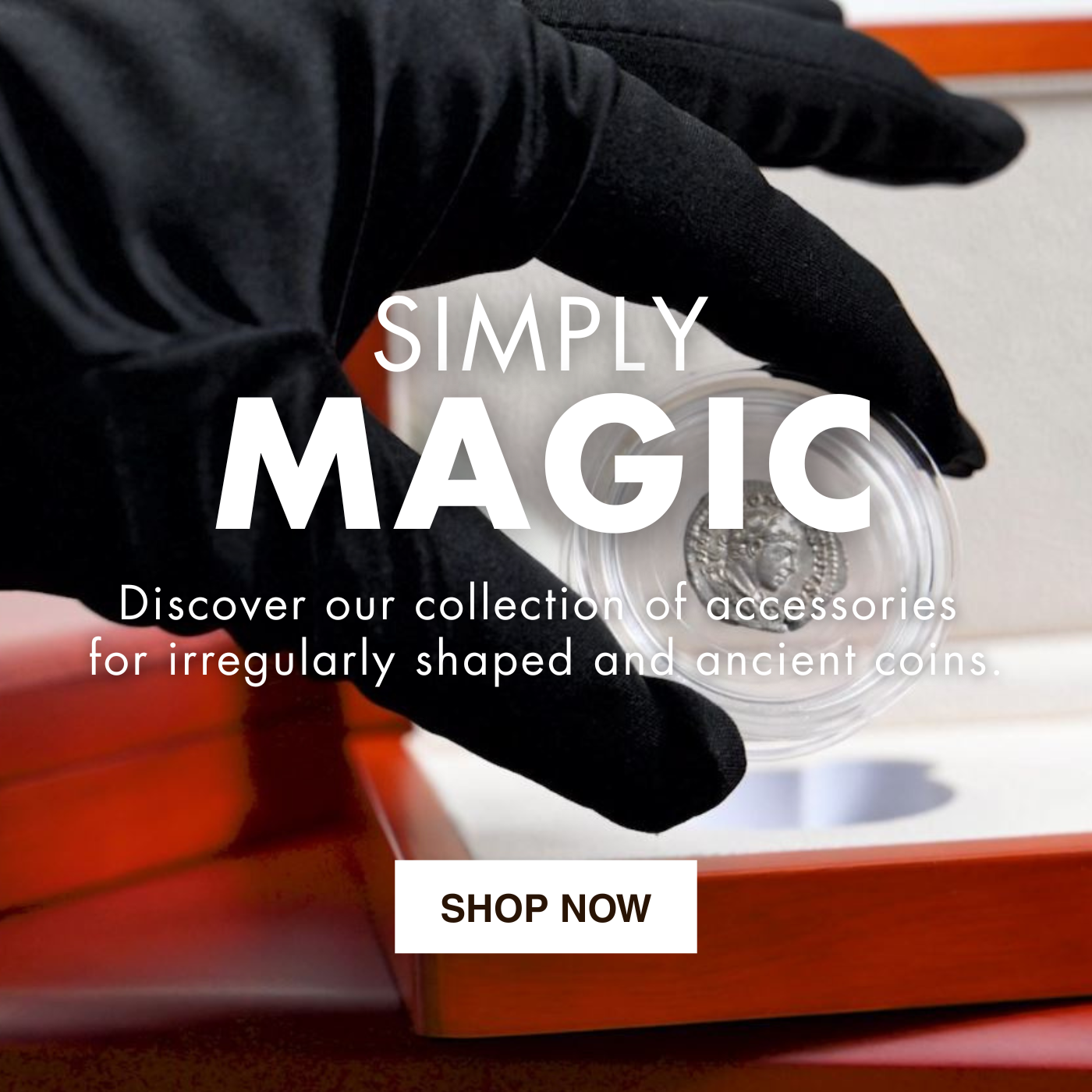 MAGIC coin capsules and SIENA coin box