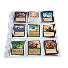 3 pockets - horizontal/divided (9 trading cards)