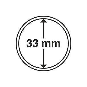 Coin Capsules inner diameter 33 mm (10-pack)