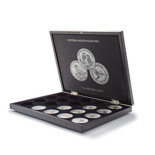 Display Coin Case for 20 Kookaburra 1 oz. Silver Coins in Original Capsules