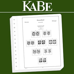 KABE OF-Illustrated album pages Federal Republic of Germany horizontal pairs
