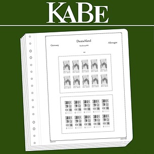 KABE OF Illustrated album pages Federal Republic of Germany, stamp booklets