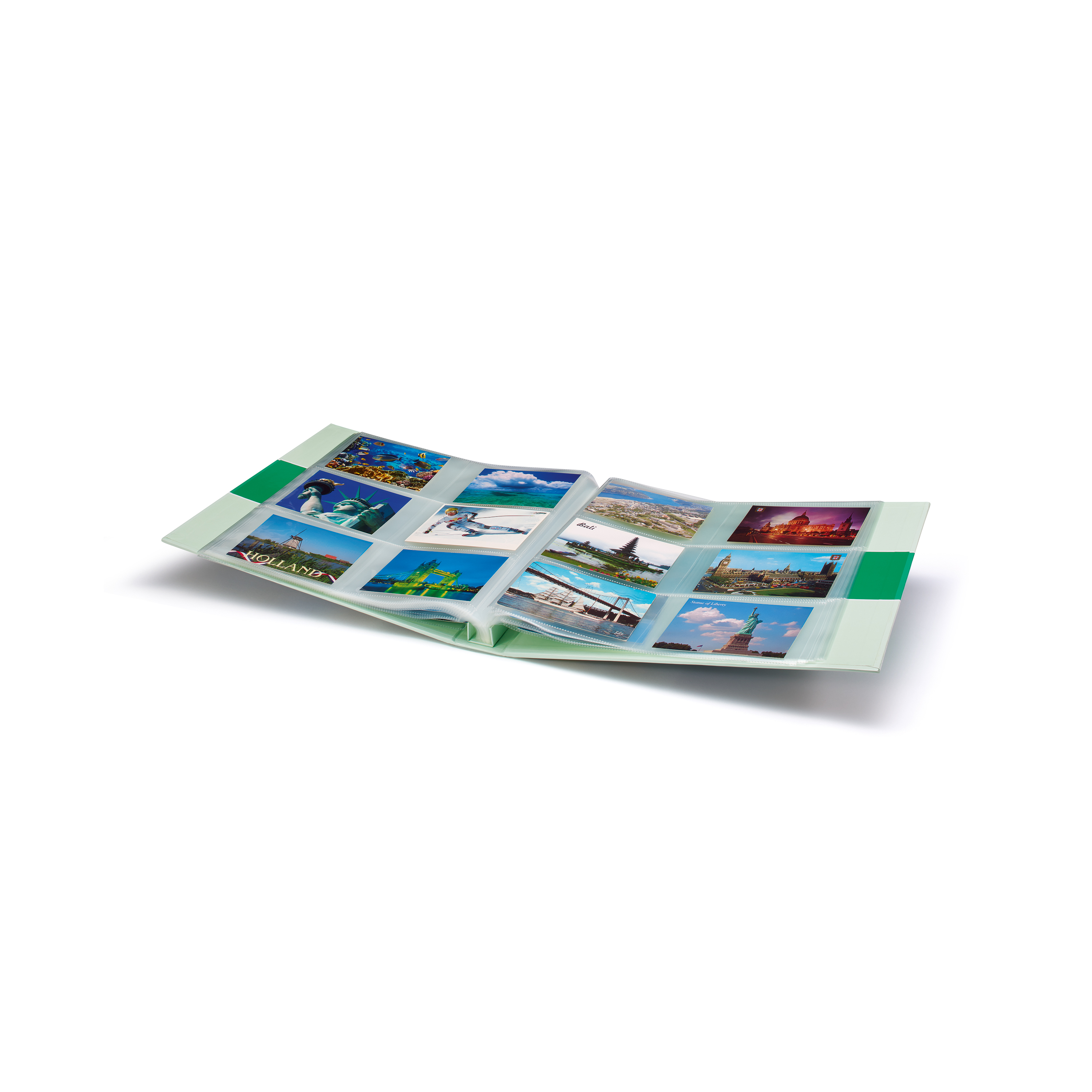 Large postcard album with 50 inbound polypropylene pages