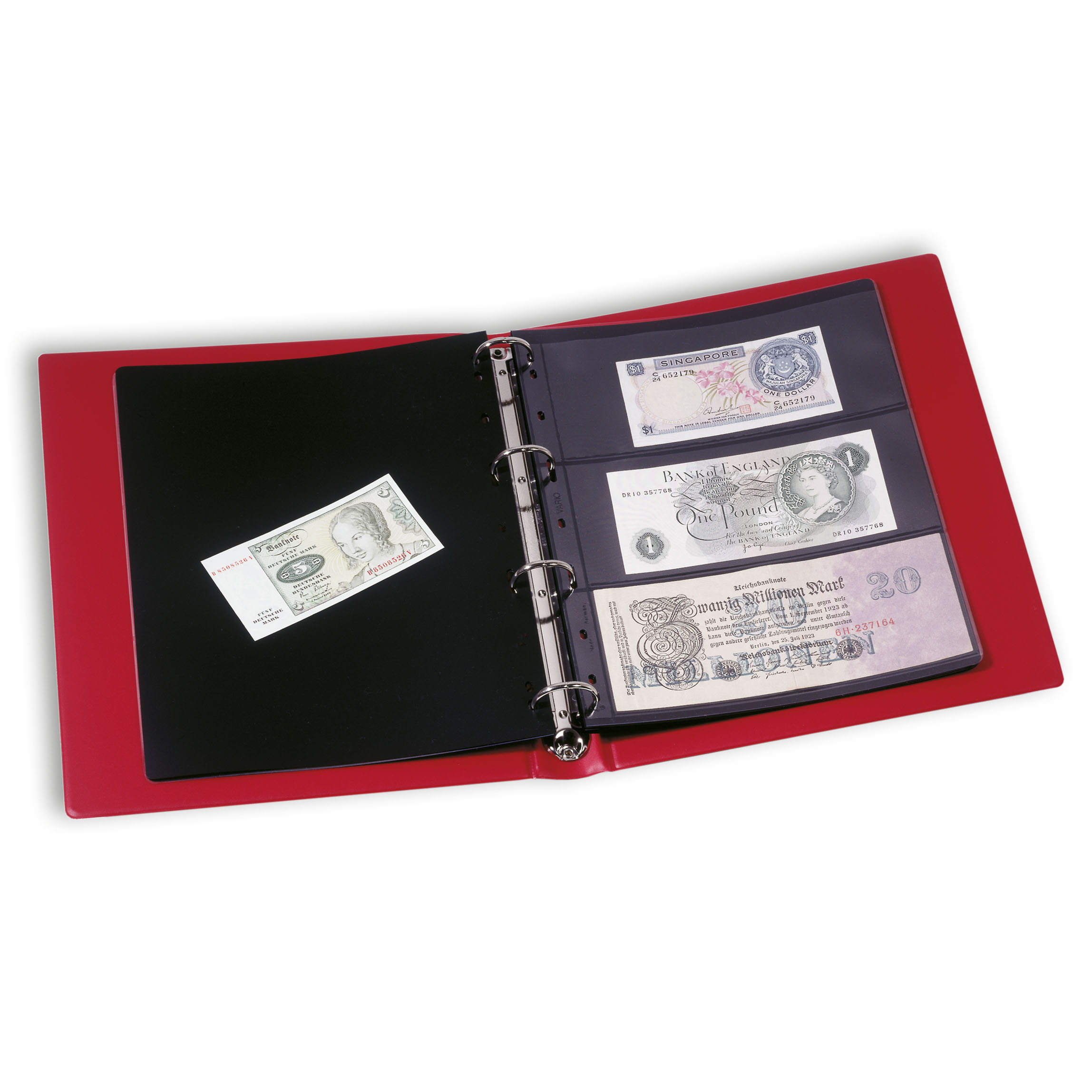 Currency Album VARIO with10 Clear 3C Pages, incl. Slipcase at