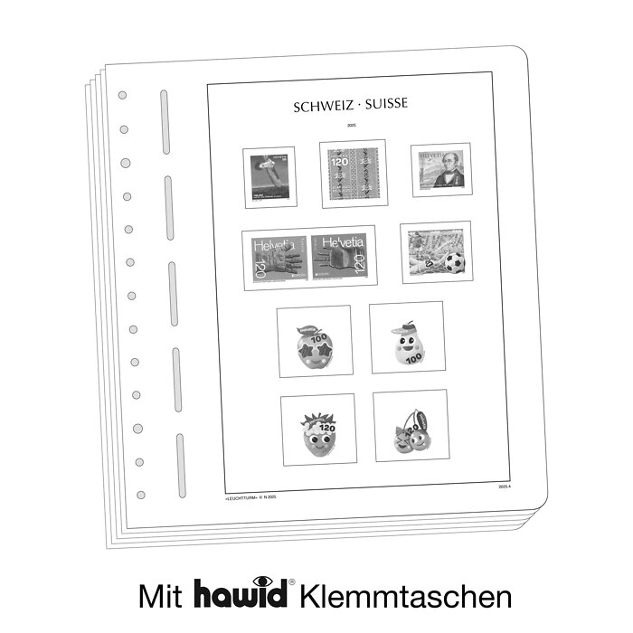 Lighthouse supplement with stamp mounts Switzerland 2025