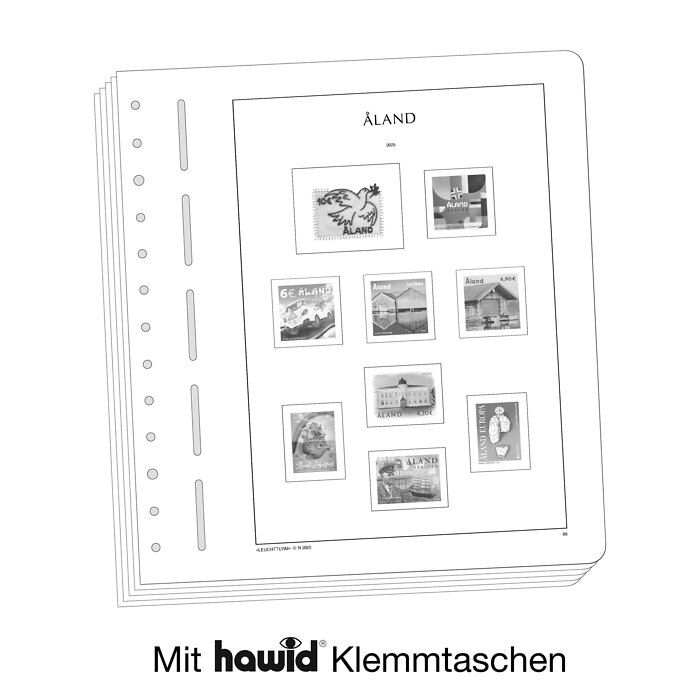 Lighthouse supplement with stamp mounts Aland 2025