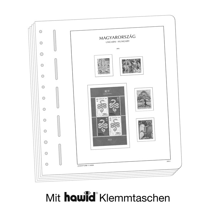 Lighthouse supplement with stamp mounts Hungary 2025