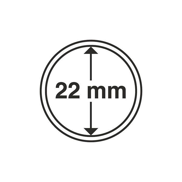 Coin Capsules inner diameter 22 mm (10-pack)