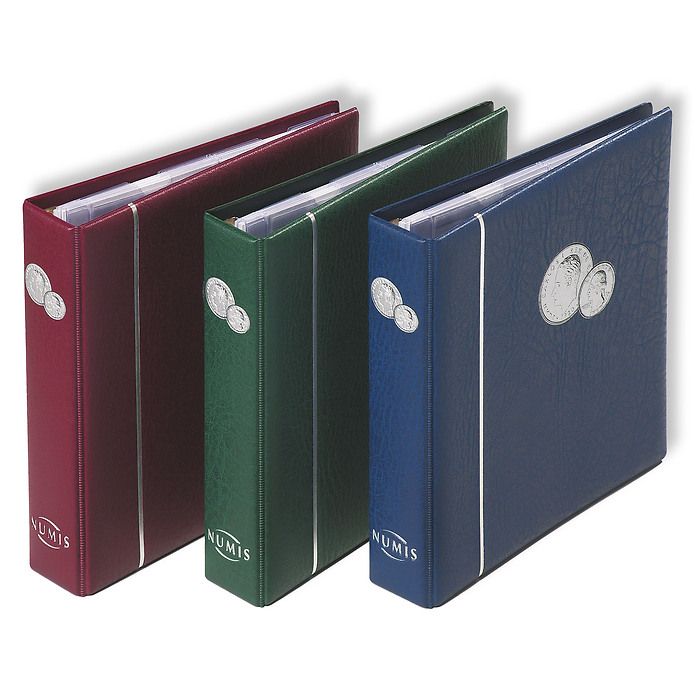 NUMIS Coin Album including 5 pockets, green