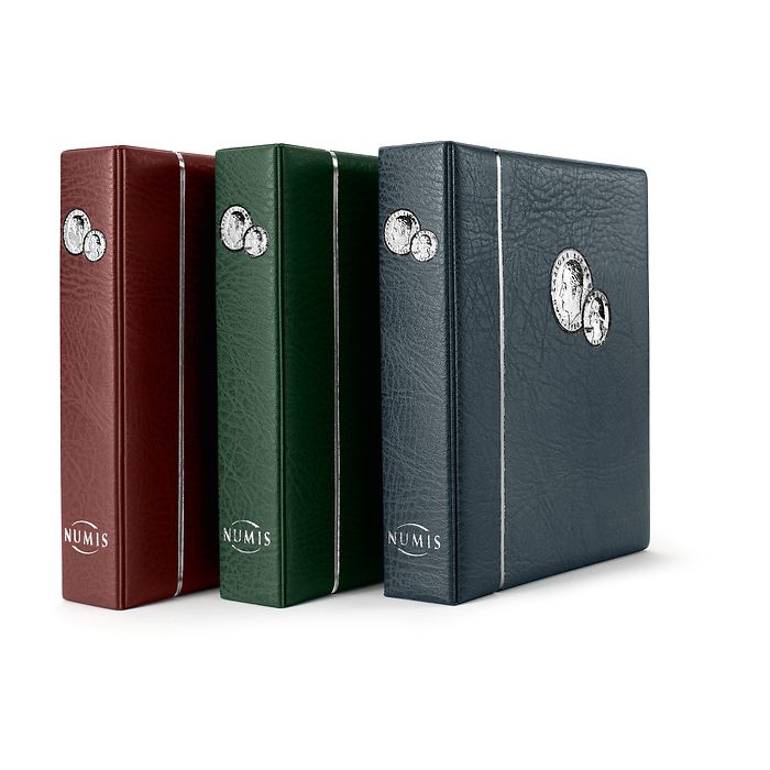 NUMIS Coin Album including 5 pockets, green