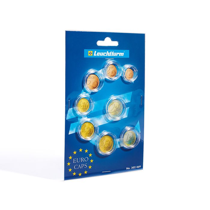 Coin Capsules for one Euro Coin set