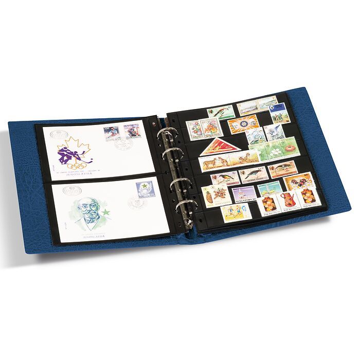 OPTIMA F Binder including slipcase, blue