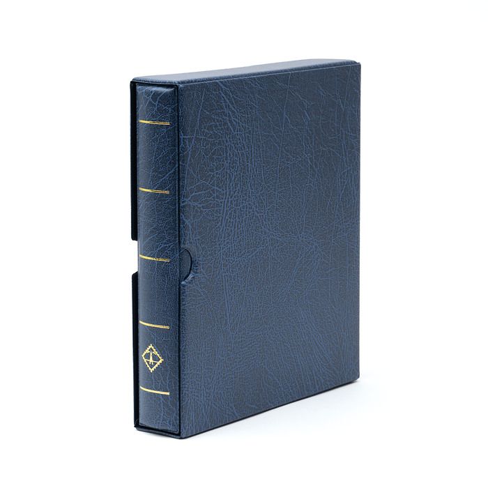 OPTIMA F Binder including slipcase, blue