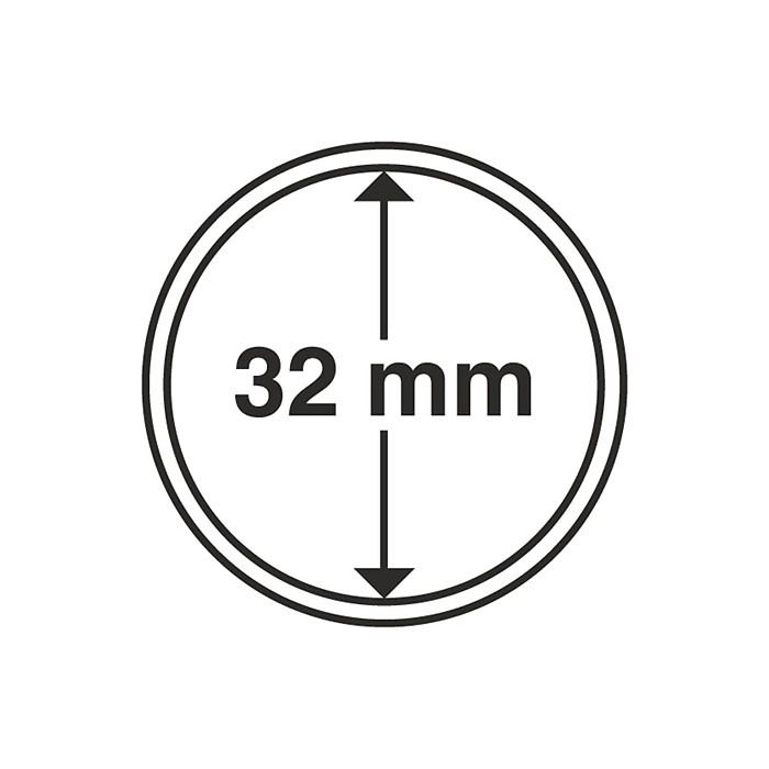 Coin Capsules inner diameter 32 mm (10-pack)