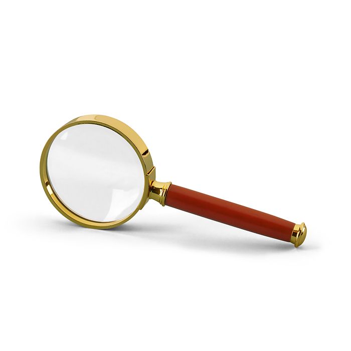 Magnifying Glass with Rosewood Handle, 3x magnification