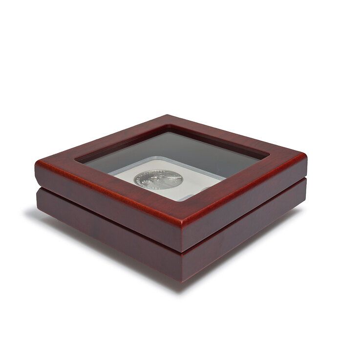 VOLTERRA small coin box for 1 slab with glass lid