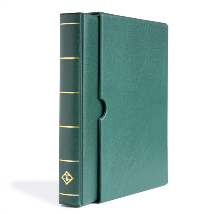 VARIO F Padded Ring Binder with Slipcase, Green