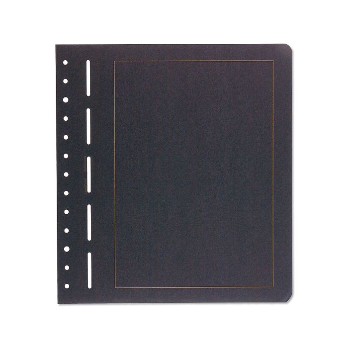 Blank Sheets, black cardboard, gold borderline