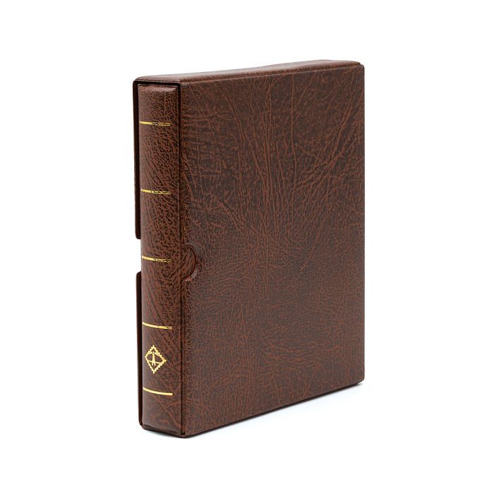 OPTIMA F Binder including slipcase, brown
