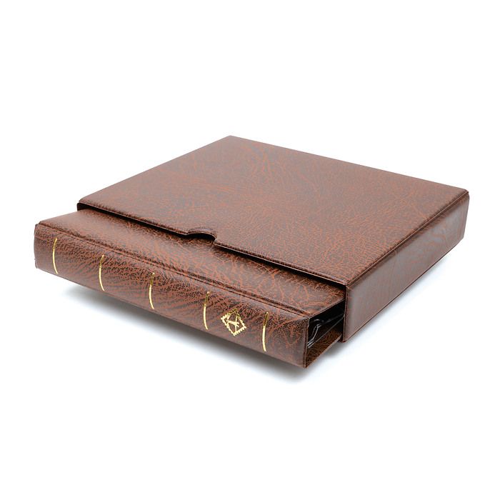 OPTIMA F Binder including slipcase, brown