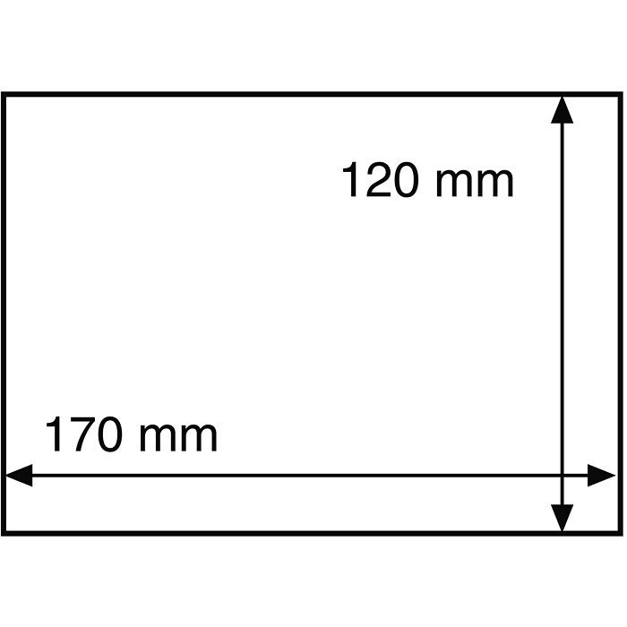 Protective Sleeves for C6 letters up to 170x120 mm, clear