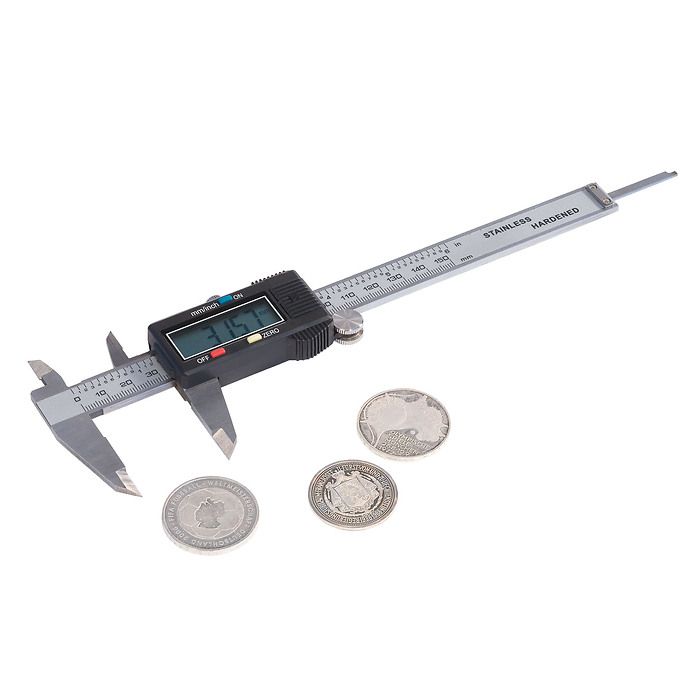 Aluminum Digital Sliding Gauge with measuring range of up to 150 mm