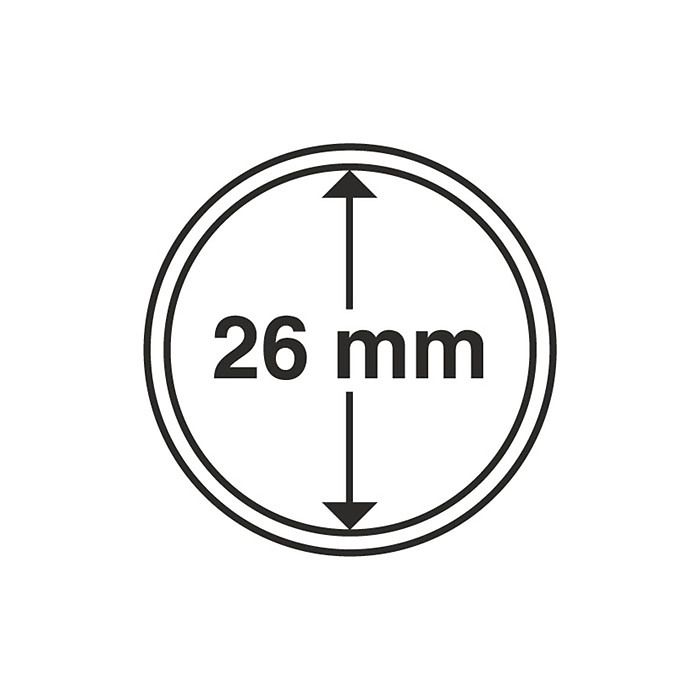 Coin Capsules inner diameter 26 mm (10-pack)