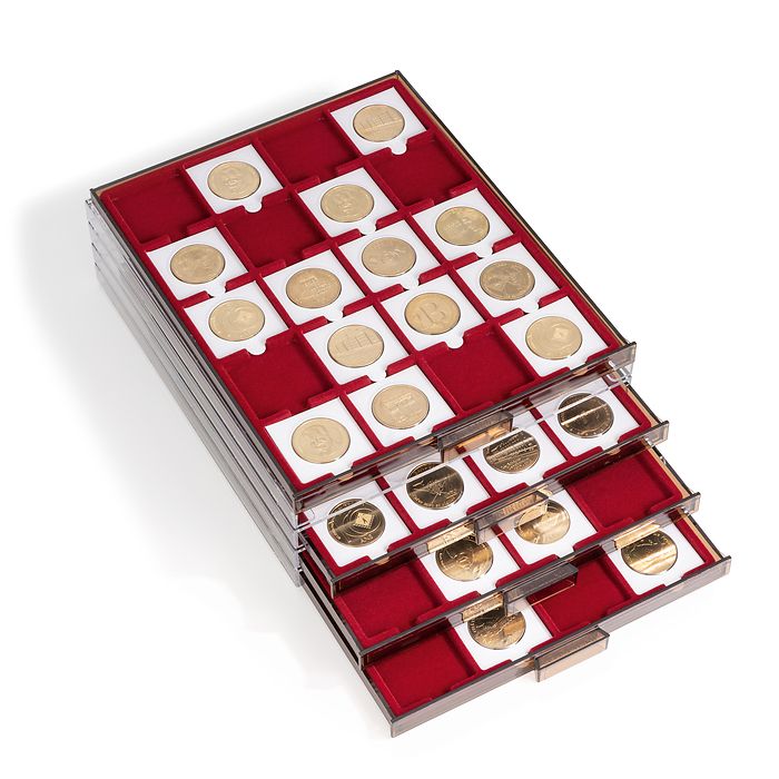 Coin Box with 20 Square Compartments up to 2'