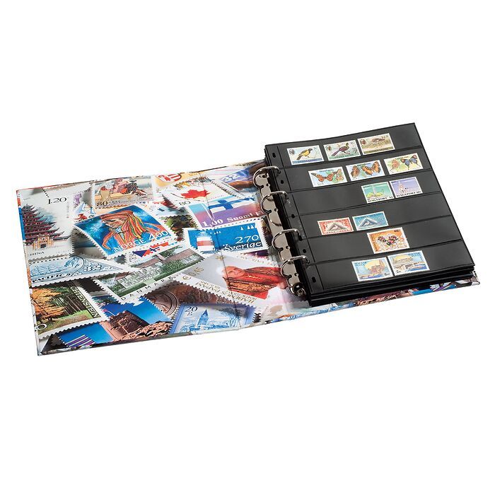 OPTIMA Motif 4-Ring Binder for Stamps