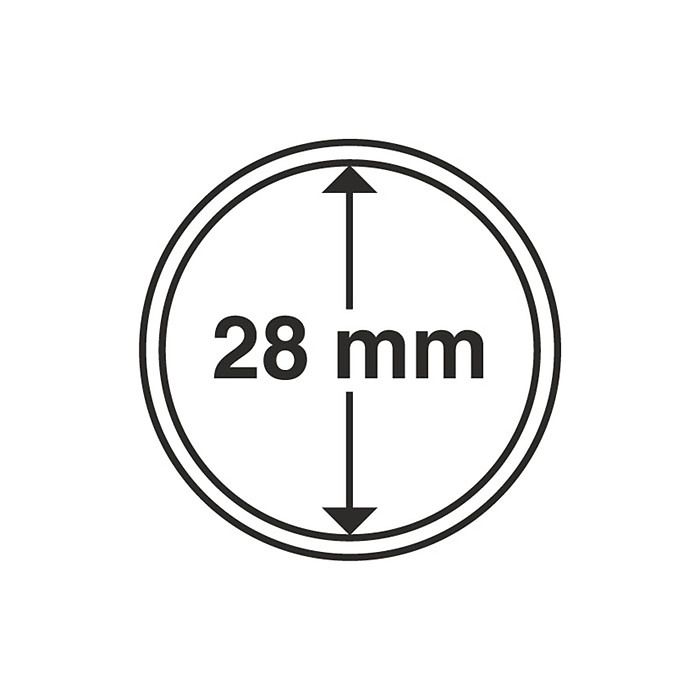 Coin Capsules inner diameter 28 mm (10-pack)